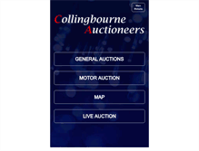 Tablet Screenshot of collingbourne-auctioneers.com